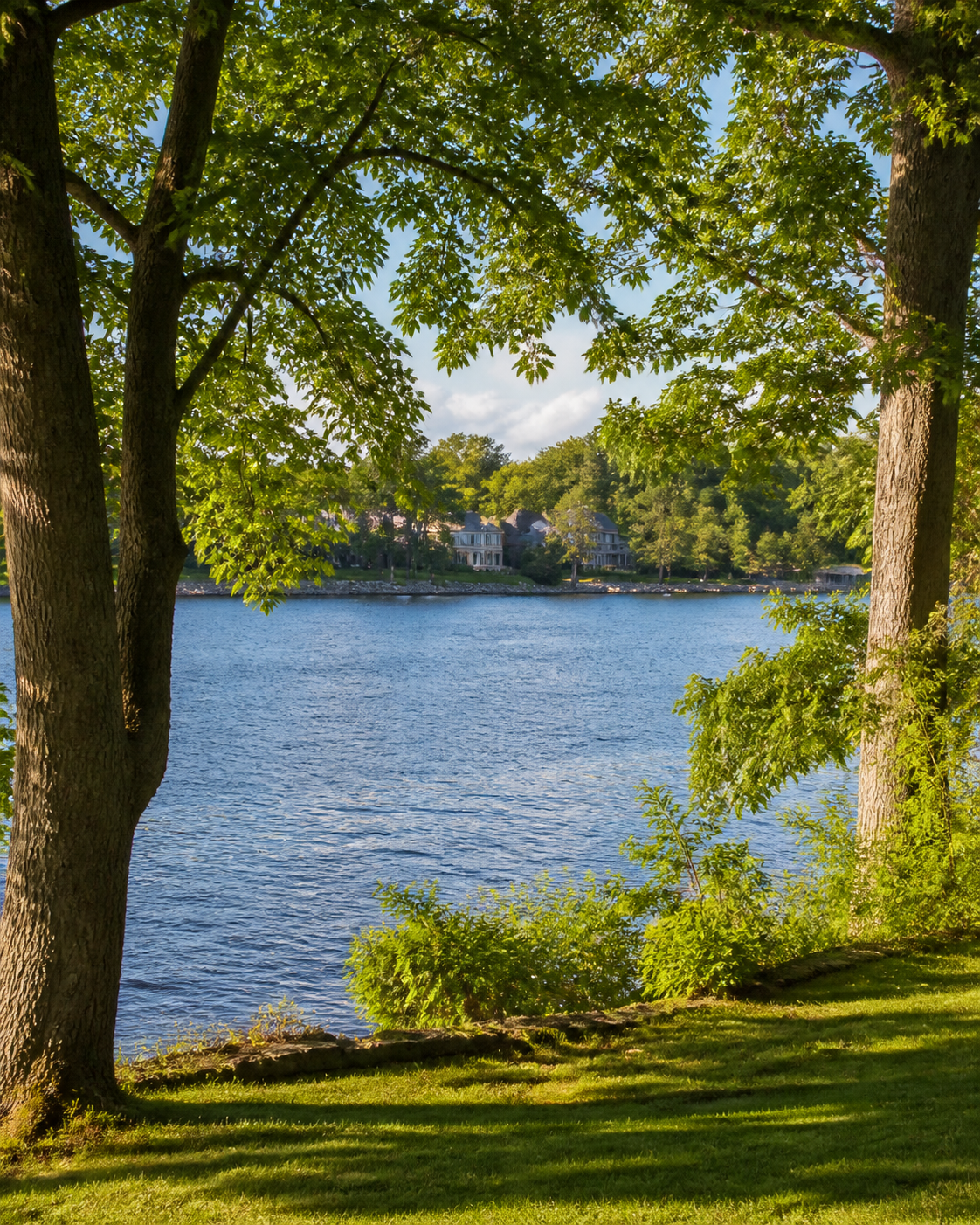 Rive arborée de Laval-sur-le-Lac