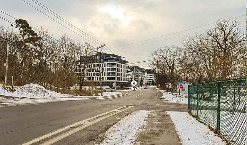 Vue actuelle du site du projet Portail Nord